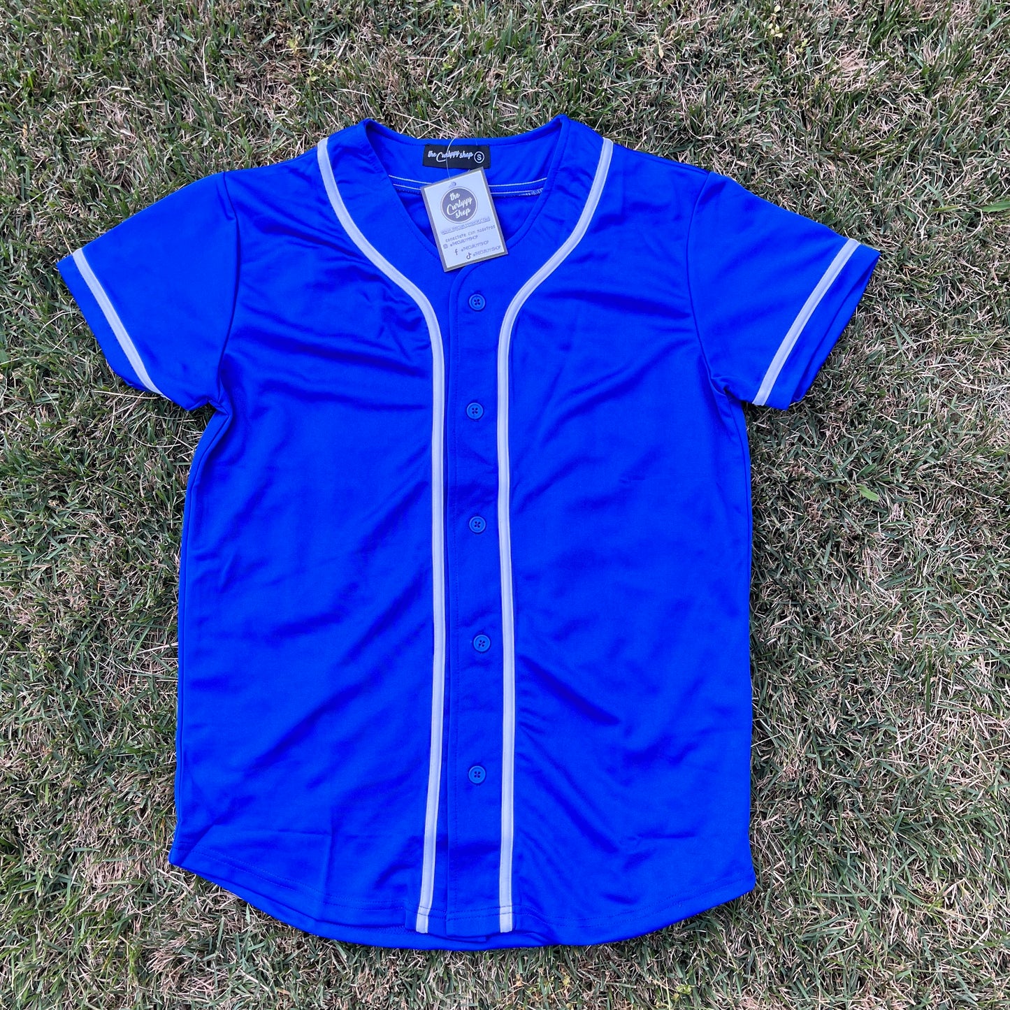 JERSEY BASEBALL AZUL “no diseño “